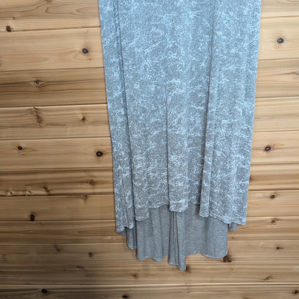 Bryn Walker Womens XS Grey Viscose High Low Sleeveless Midi Dress Made in USA - Picture 3 of 10